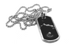 Black Dawg Tag - Sterling Silver Necklace