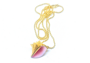 Conch-sciousness Collection - 14k Gold Plated Sterling Silver Necklace