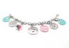 I Left My Heart in Turks and Caicos - Sterling Silver Charm Bracelet