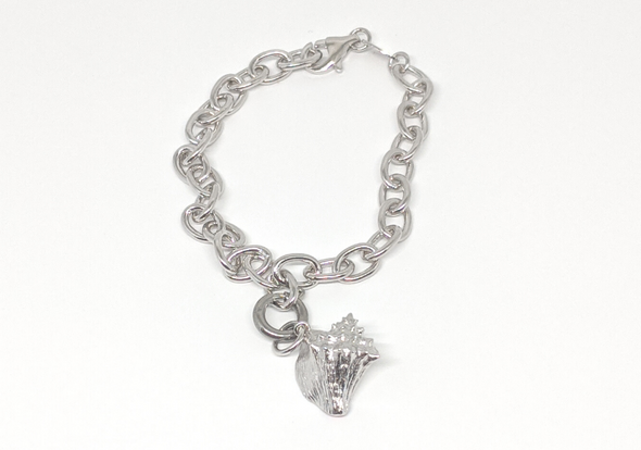 Conch-sciousness Collection - Sterling Silver Charm Bracelet