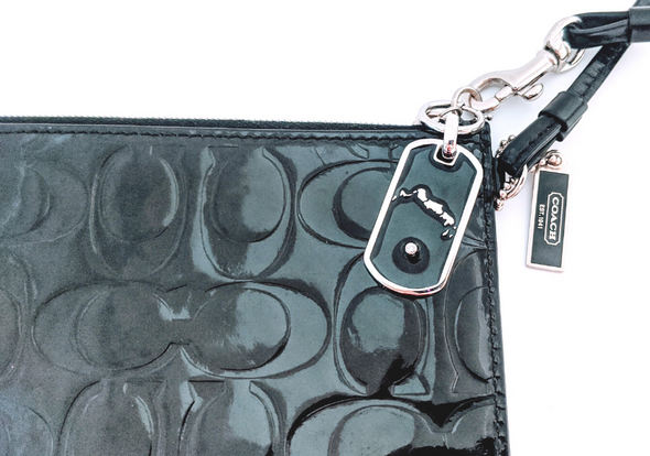 Black Dawg Tag - Sterling Silver Bag Charm - Keychain Charm - Dog Collar Charm