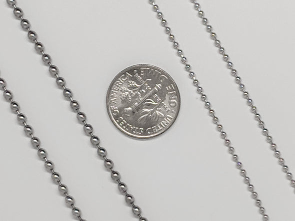 925 Sterling Silver Ball Bead Chains